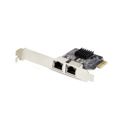 Scheda di rete startech.com st1000spexd4t 2 porte pcie 1000mbps nero