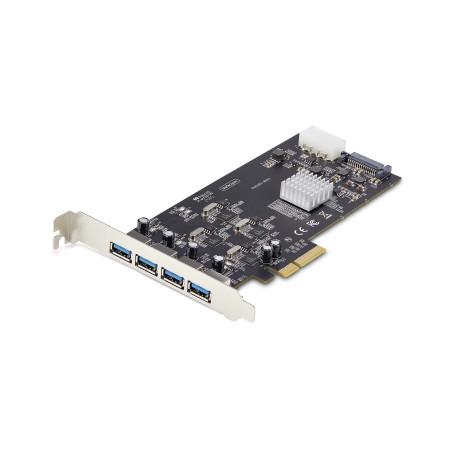 Scheda pcie startech.com p5q4a-usb-card 4 porte usb 3.2 5gbps