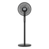Ventilatore a piantana techly ic-fan-fls2bk 2in1 12''