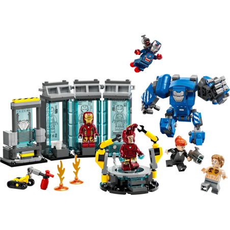 Set da costruzione lego 76315 marvel super heroes laboratorio di