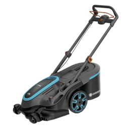 Rasaerba gardena powermax duo doppia lama 2x batterie p4a 4.0ah nero/blu
