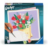 Pittura ravensburger creart dipingere con i numeri bouquet di tulipani