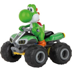 Veicolo radiocomandato carrera mario kart yoshi - quad verde