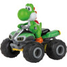 Veicolo radiocomandato carrera mario kart yoshi - quad verde