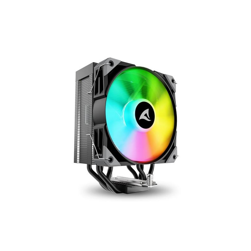 Dissipatore cpu a ventola sharkoon a40 rgb 120mm nero [4044951041992]