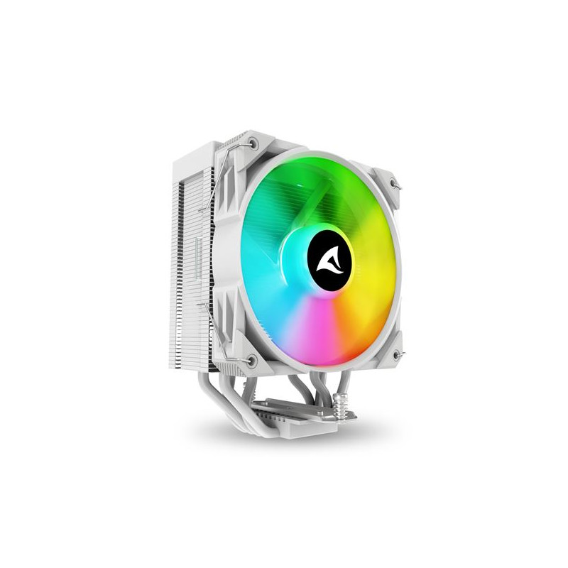 Dissipatore cpu a ventola sharkoon a40 rgb 120mm bianco [4044951042005]