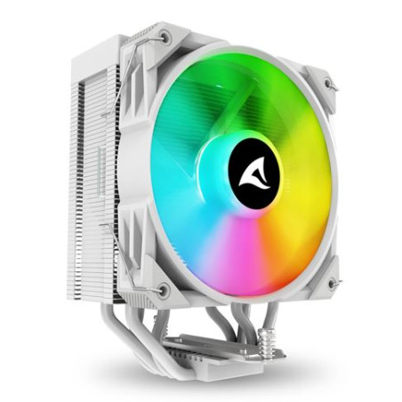 Dissipatore cpu a ventola sharkoon a40 rgb 120mm bianco [4044951042005]