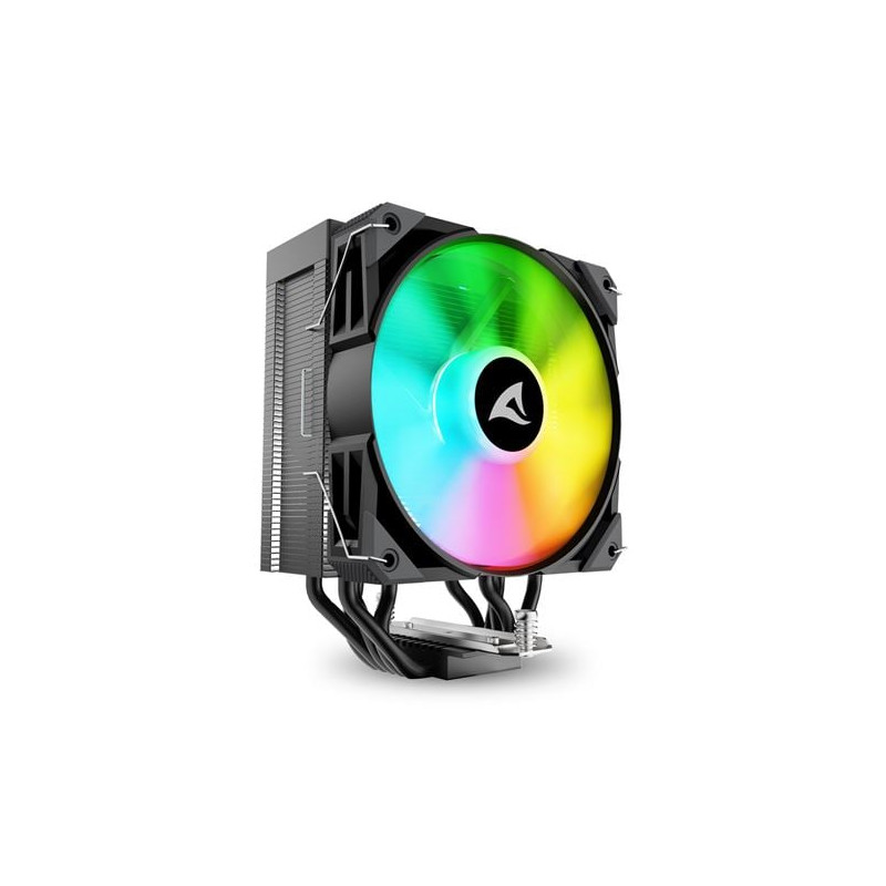 Dissipatore cpu a ventola sharkoon a50 rgb 120mm nero [4044951042029]
