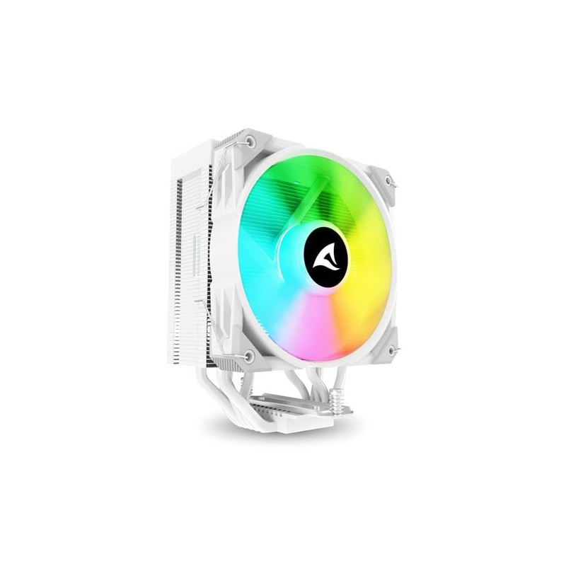 Dissipatore cpu a ventola sharkoon a50 rgb 120mm bianco [4044951042036]