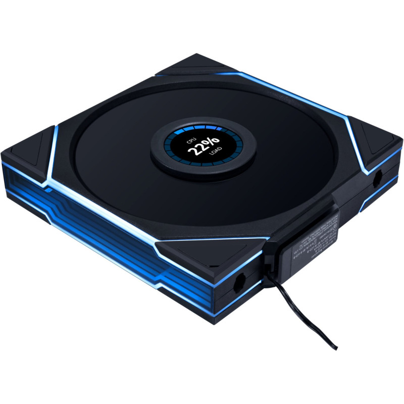 Ventola 140x140 lian li uni fan tl lcd wireless argb 140mm nero [14tllcd1w1b]