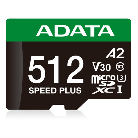 512gb scheda microsdxc adata speed plus uhs-i u3 class 10 v30