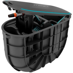 Avvolgitubo gardena rollup m interrato 20m nero/turchese [18650-20]