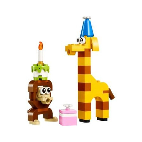 Gioco da costruzione lego creator animali della festa di compleanno