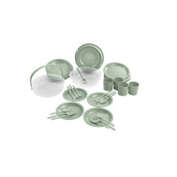 Set da campeggio curver plastica verde/trasparente 33pz [262888]