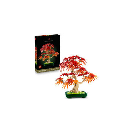 Set di costruzione lego icons 10348 botanicals bonsai di acero rosso
