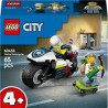 Set di costruzione lego city 60455 inseguimento in moto della polizia