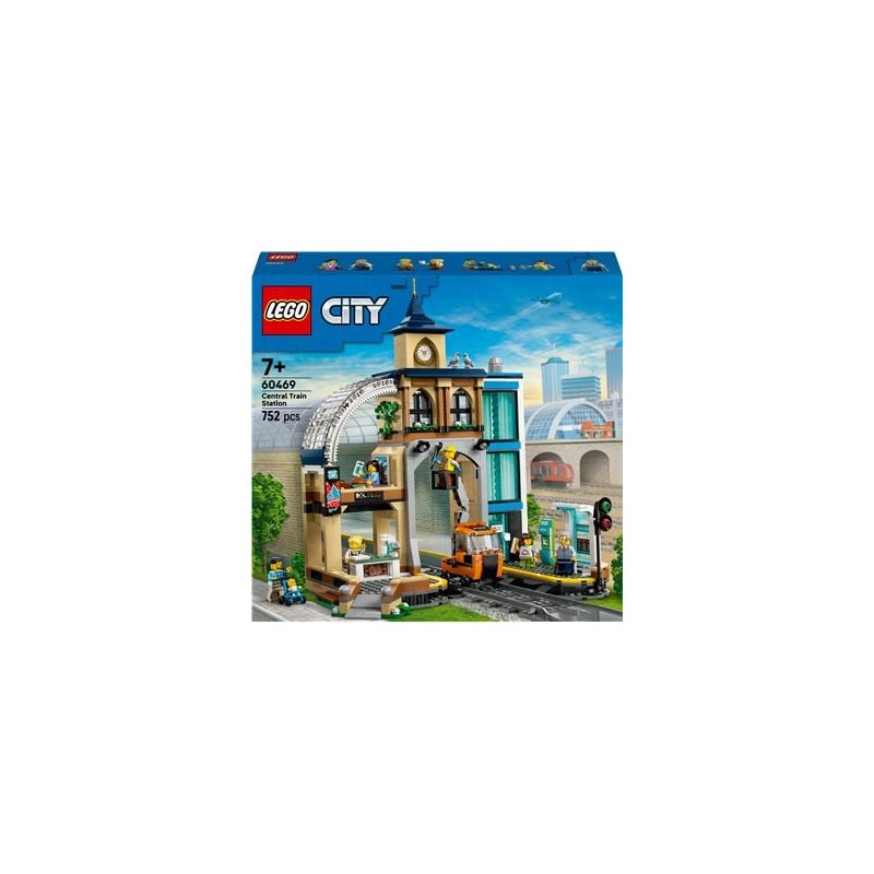 Set di costruzione lego city 60469 stazione ferroviaria centrale