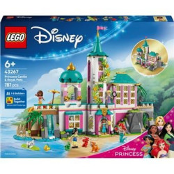 Set di costruzione lego disney 43267 castello del principe e animali