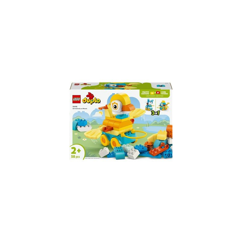 Giocattolo didattico lego duplo 10448 animali su ruote 3in1 multicolore