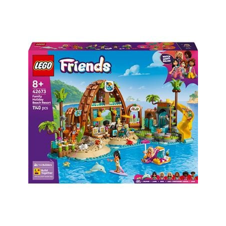 Set di costruzione lego friends 42673 vacanza in famiglia al beach