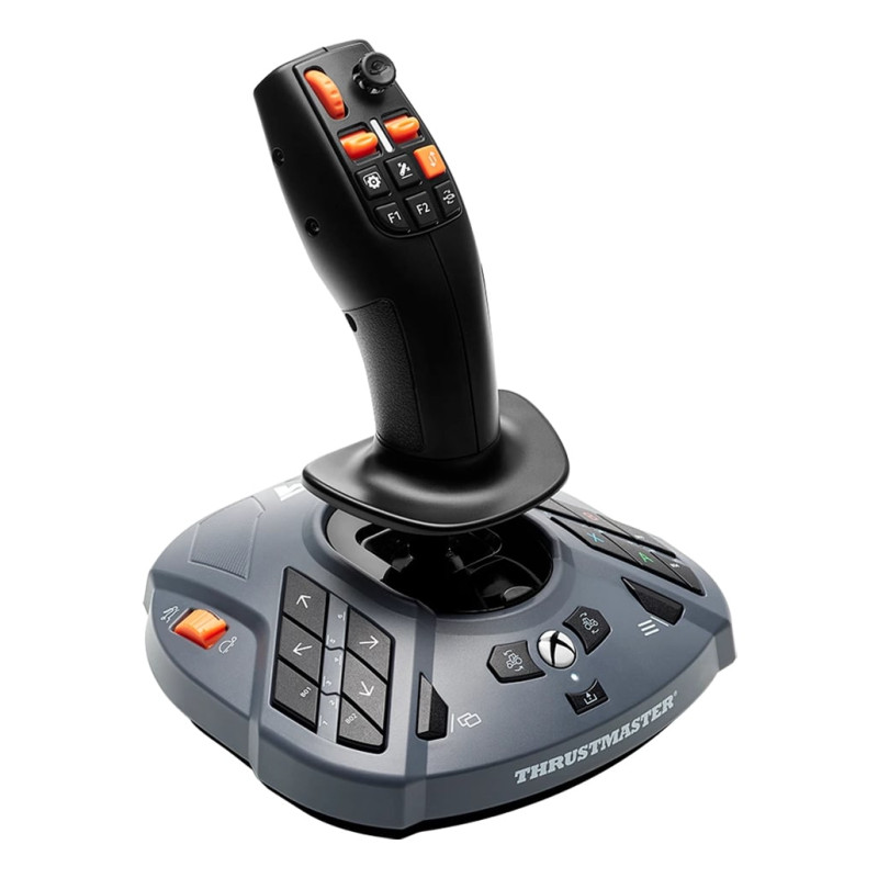 Joystick thrustmaster simtask farmstick usb-c per xbox/pc grigio/nero