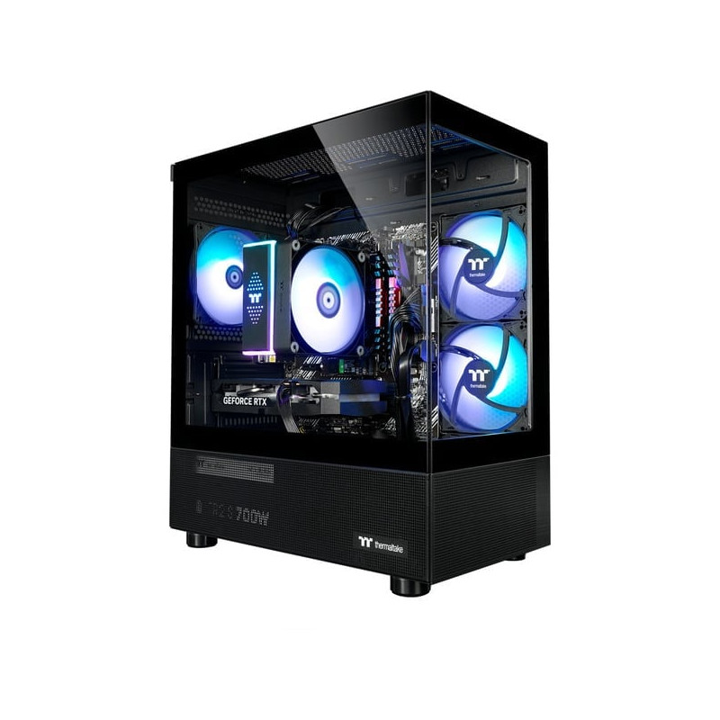 Pc thermaltake ftw a-line 5060 gaming r7-5700x/32gb/1tb ssd/w11/nero/trasparente