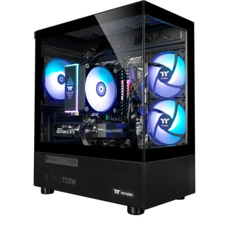 Pc thermaltake ftw a-line 5060 gaming r7-5700x/32gb/1tb ssd/w11/nero/trasparente