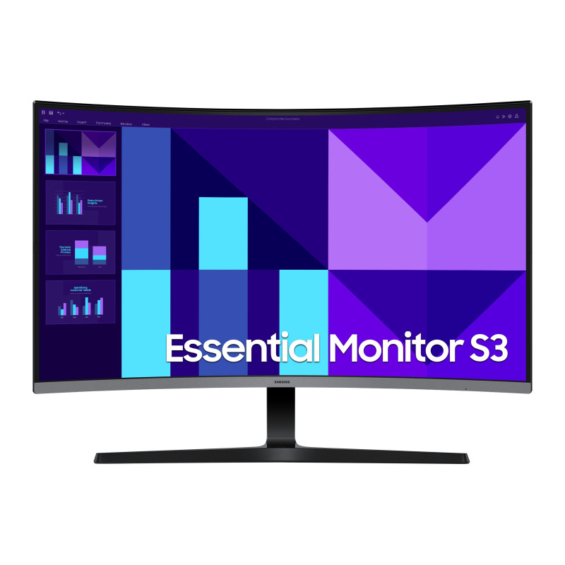 Monitor led 32'' samsung essential s39gd curvo full hd 1920x1080p/4ms/classe