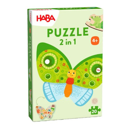 Puzzle haba 2 in 1 farfalla [2010075001]
