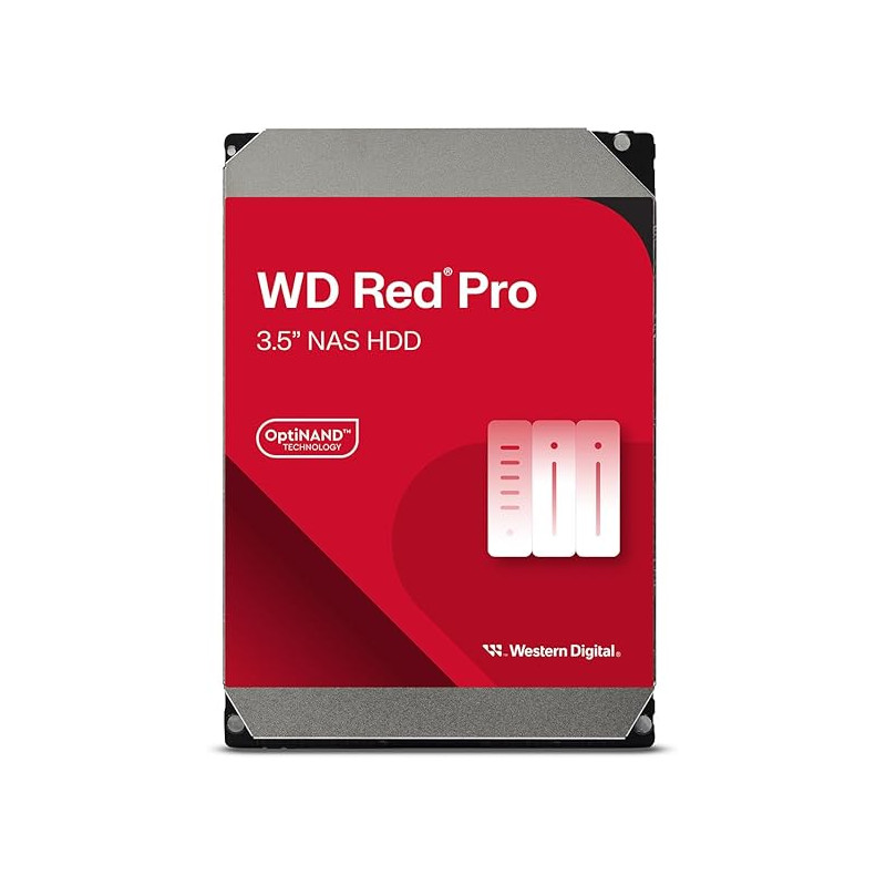 Hard disk 3.5'' 26tb western digital wd red pro sata nero/rosso