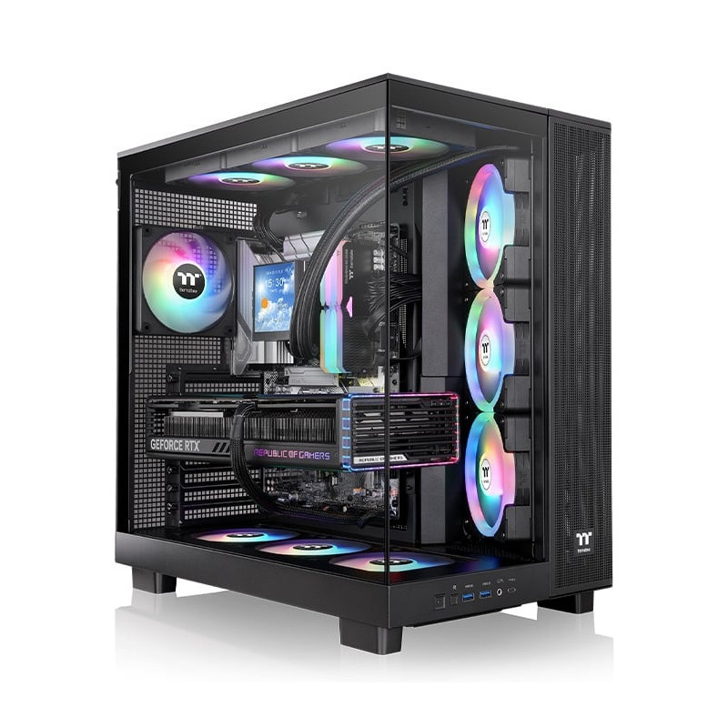 Case thermaltake view 380 xl tg argb nero [ca-11e-00m1wn-00]