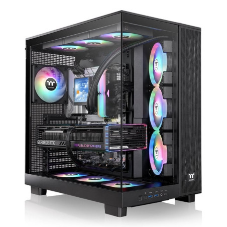 Case thermaltake view 380 xl tg argb nero [ca-11e-00m1wn-00]