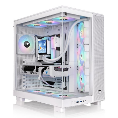case thermaltake view 380 xl tg argb snow bianco [ca-11e-00m6wn-00]