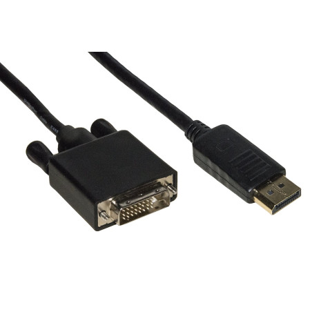 Cavo displayport link lkcdpdvi30 da dp masc a dvi masc 3m nero [lkcdpdvi30]
