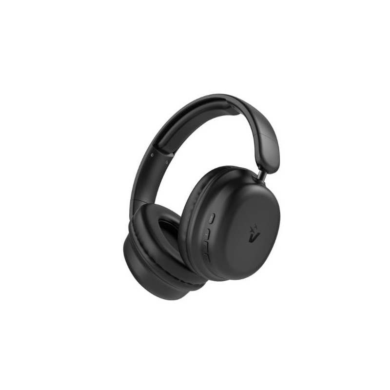 Cuffie vultech hbt-30bk wireless/bluetooth 3.5mm microfono nero