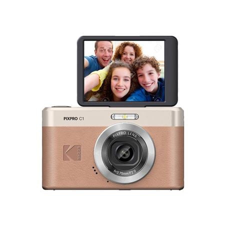 Fotocamera kodak pixpro c1 13mp full hd 1080p marrone [kfc1br]