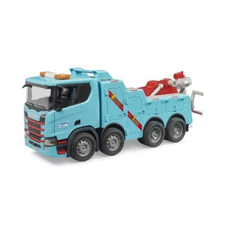 Giocattolo bruder camion di recupero e traino scania super 560r con