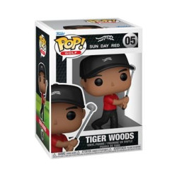 Figurina funko pop golf tiger woods swing 11cm nero/rosso [05]