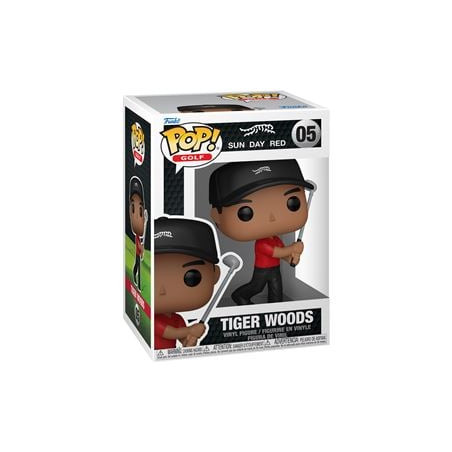 Figurina funko pop golf tiger woods swing 11cm nero/rosso [05]