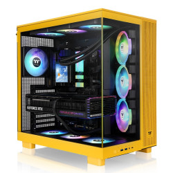 Case thermaltake view 380 xl tg midi-tower atx giallo [ca-11e-00m4wn-00]