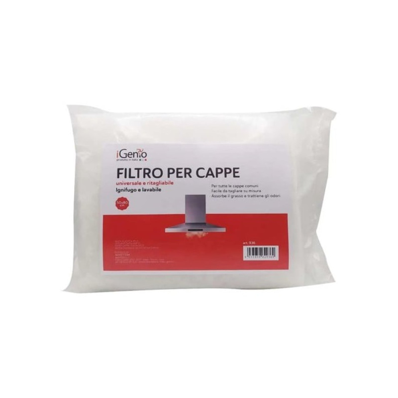 Accessorio per cappa filtrante igenio 936 filtro universale 50x80cm