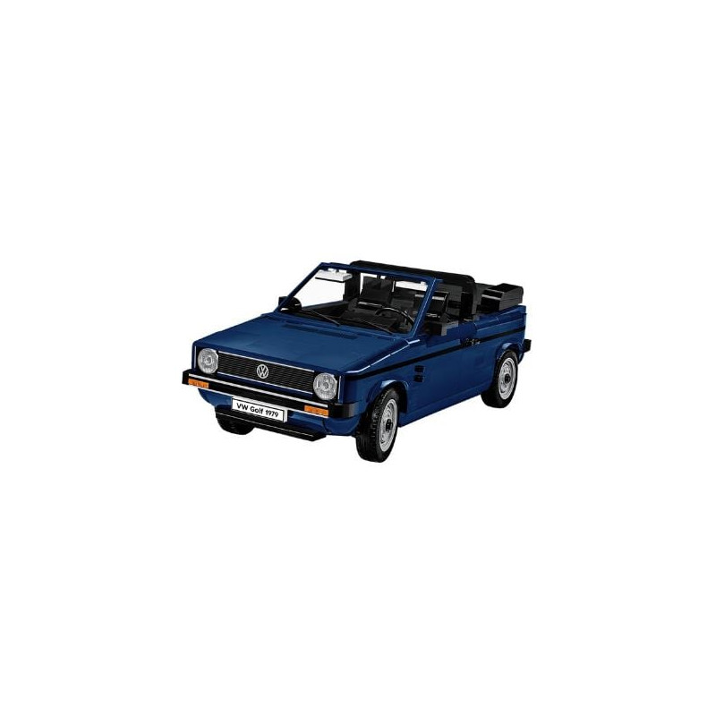 Gioco da costruzione cobi volkswagen golf cabriolet 1/12 blu 1494pz