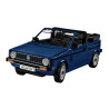 Gioco da costruzione cobi volkswagen golf cabriolet 1/12 blu 1494pz