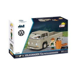 Gioco da costruzione cobi camion con pianale volkswagen t2a 1/35