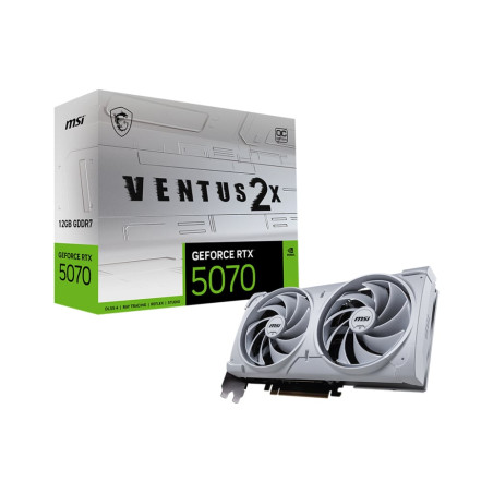Scheda video nvidia msi geforce rtx 5070 12gb gddr7 192bit bianco