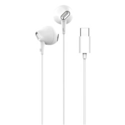 Auricolari microfono filo fine pro usb-c puro puiphf34usbcwhi