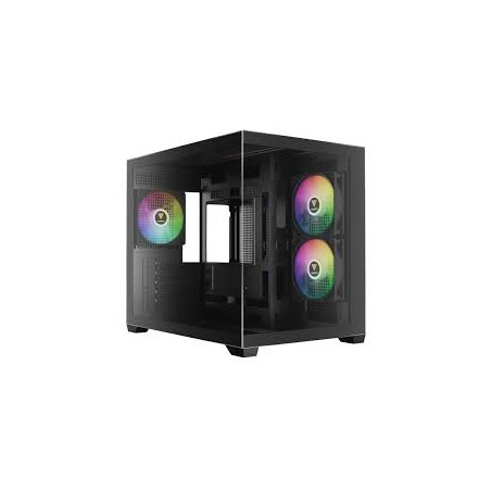 Case gamdias aura gc10m argb micro-tower m-atx nero [aura