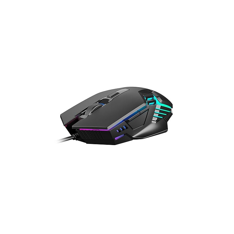 Mouse gaming gamdias aura gs4 rgb cablato ottico ambidestro 3600dpi