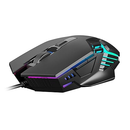 Mouse gaming gamdias aura gs4 rgb cablato ottico ambidestro 3600dpi