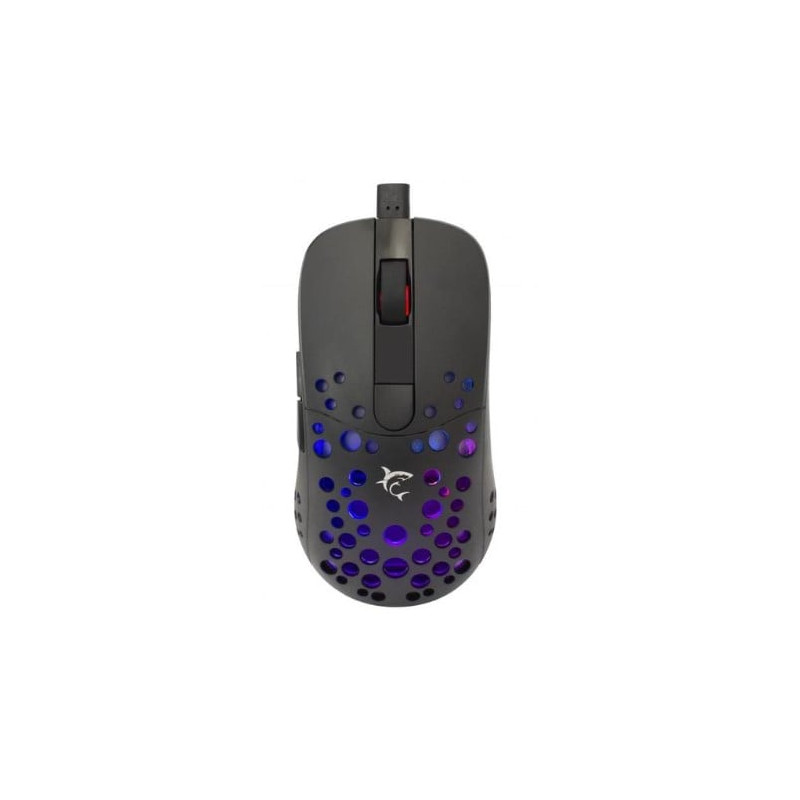 Mouse white shark usb gaming 12800 dpi retroilluminazione led rgb